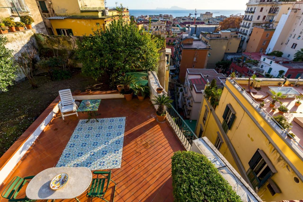 Villa Paola - Hidden Panoramic Garden And Terraces By Napoliapartments 外观 照片